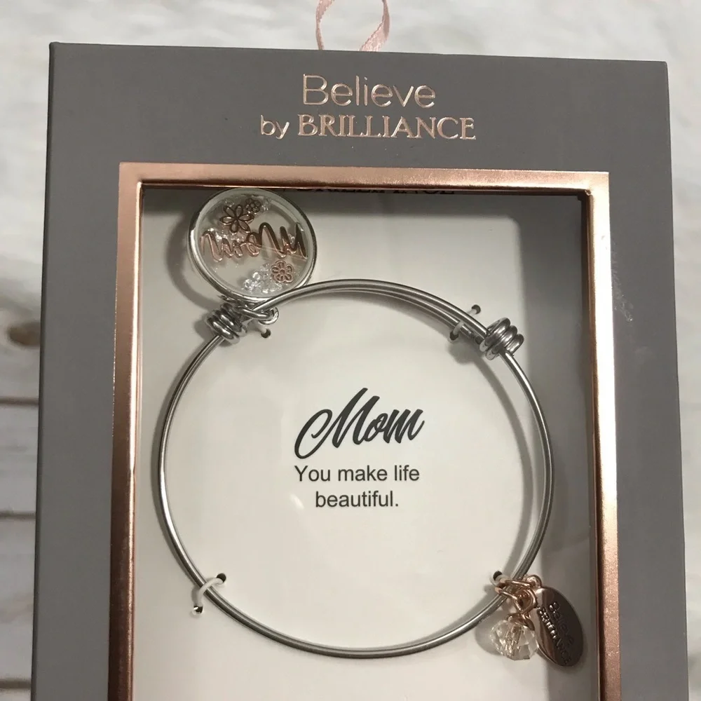 Mothers Day Mom Bracelet Bangle Jewelry Present Gift nwt‎ 9